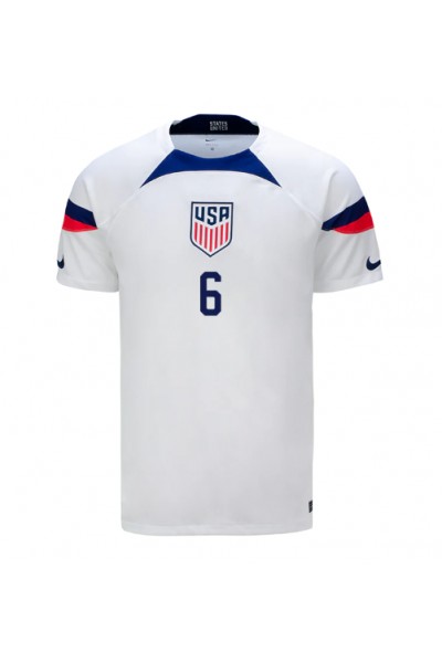 Fotbalové Dres Spojené státy Yunus Musah #6 Domácí Oblečení MS 2022 Krátký Rukáv